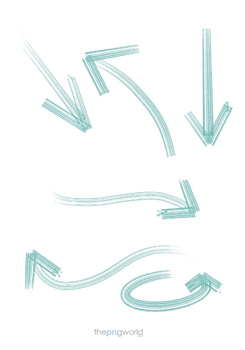 Cool Green Multiline Arrows PNG arrow,right,left,up,down,curvy,swirl,direction,green